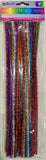 CFK-1298- 40 CT GLITTER CHENILLE STEMS-24 PCS PER CASE