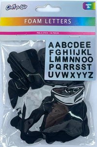 CFK-1578- 36 PIECES 2" FOAM  LETTERS STICKERS-24 PCS PER CASE - $0.75/PC