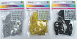 CFK-1580- 36 PIECES 2" FOAM GLITTER LETTERS STICKERS-24 PCS PER CASE - $0.75/PC