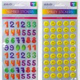NUMBERS & SMILEY STICKERS ASSORTMENT-$0.75