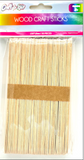 50Pc Wood Craft Sticks (150 X 18 X 1 6Mm)- 24PCS PER CASE